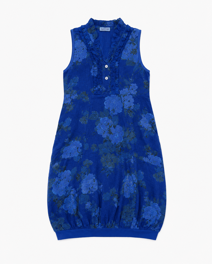 Flora Ruffle Linen Dress - Must Boutique