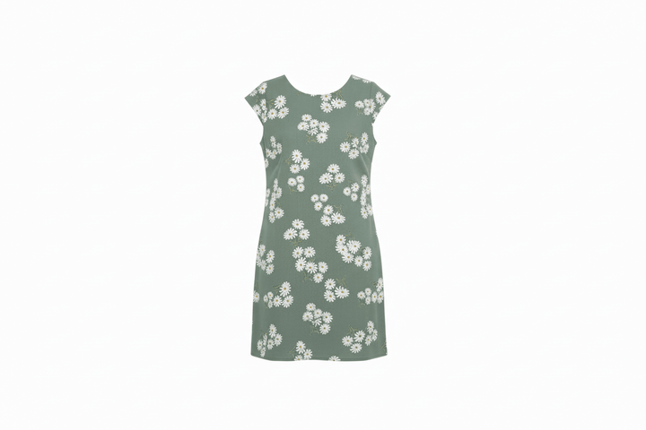 Floral Linen Blend Dress - Must Boutique
