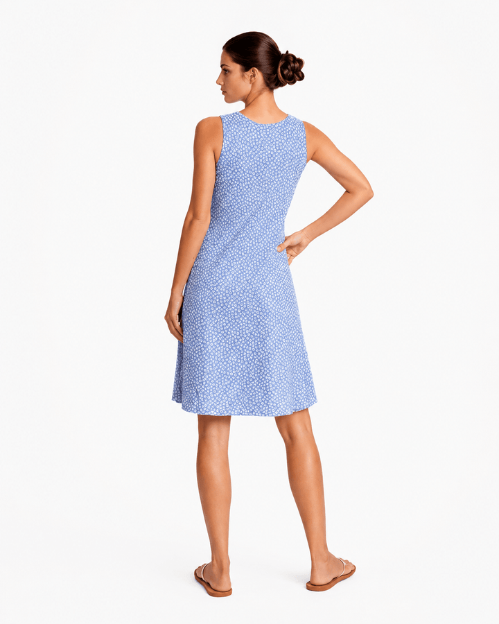 Floral Sleeveless A - Line Dress - Must Boutique