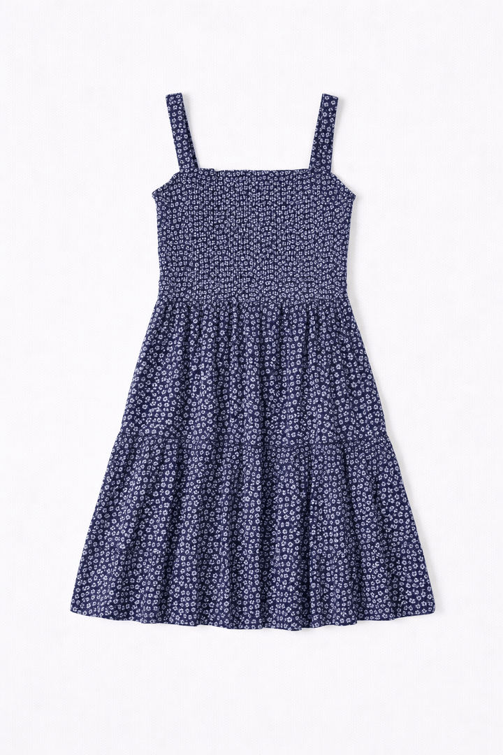 Floral Smocked Mini Dress - Must Boutique