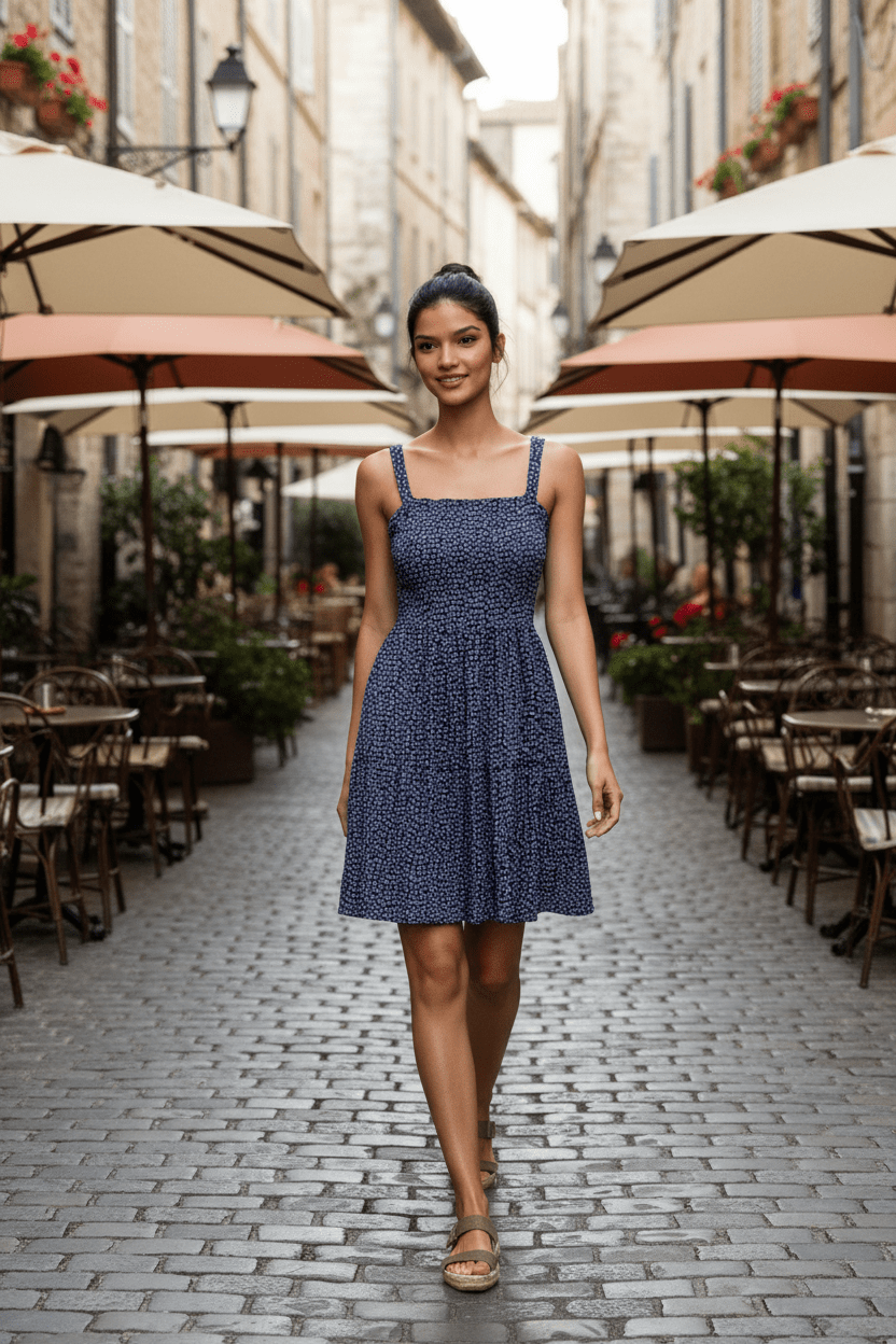 Floral Smocked Mini Dress - Must Boutique