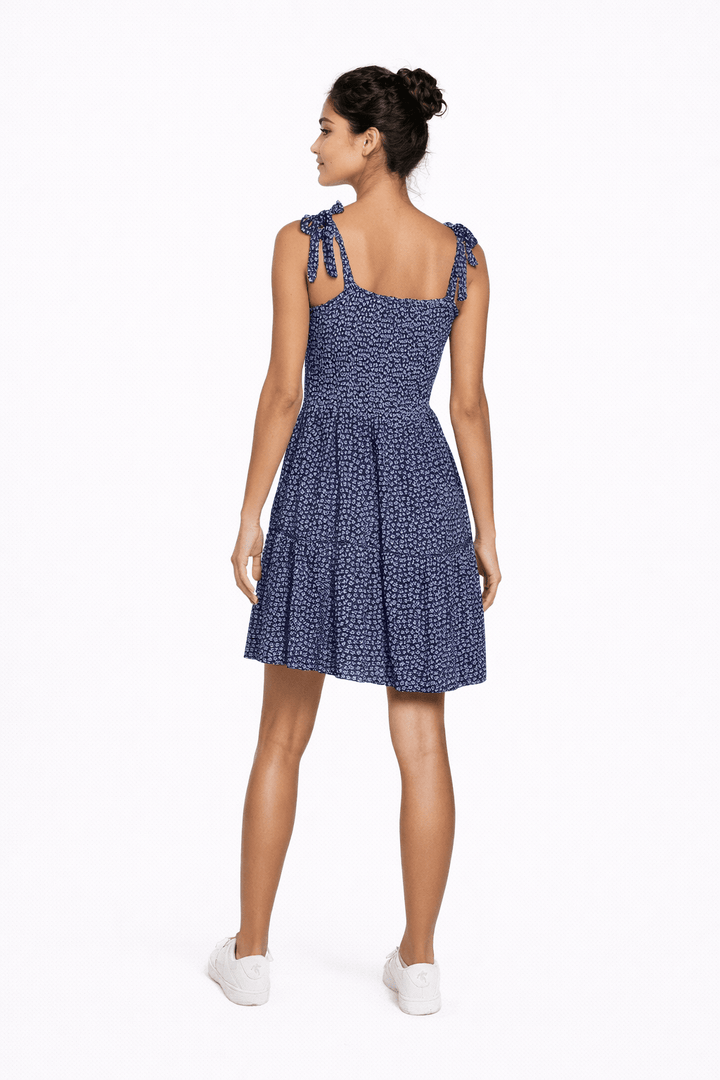 Floral Smocked Mini Dress - Must Boutique
