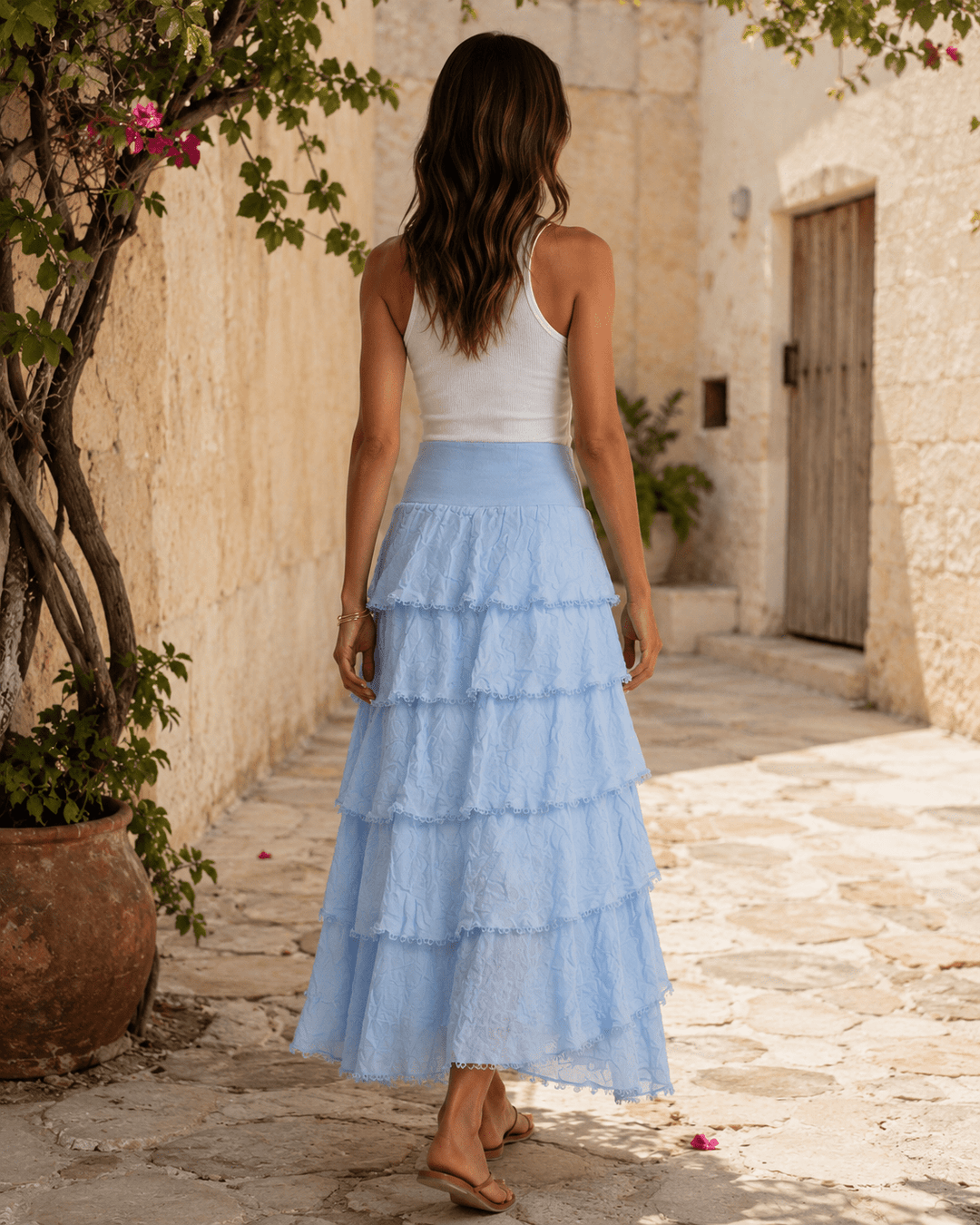 Gigi Silk Ruffle Skirt - Must Boutique