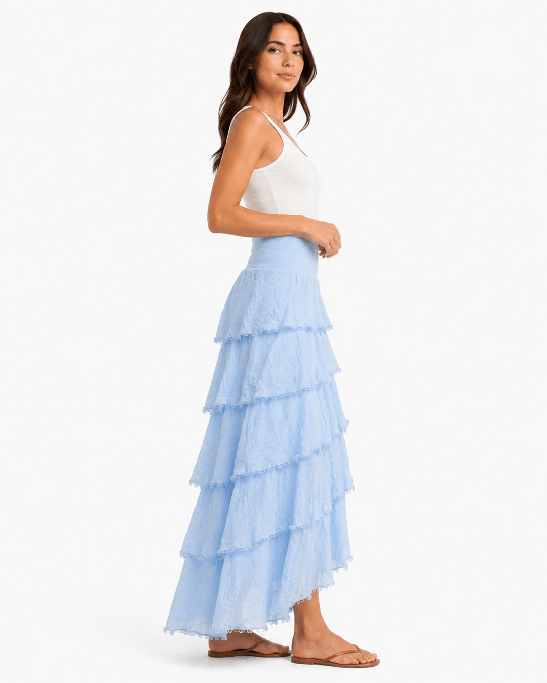 Gigi Silk Ruffle Skirt - Must Boutique