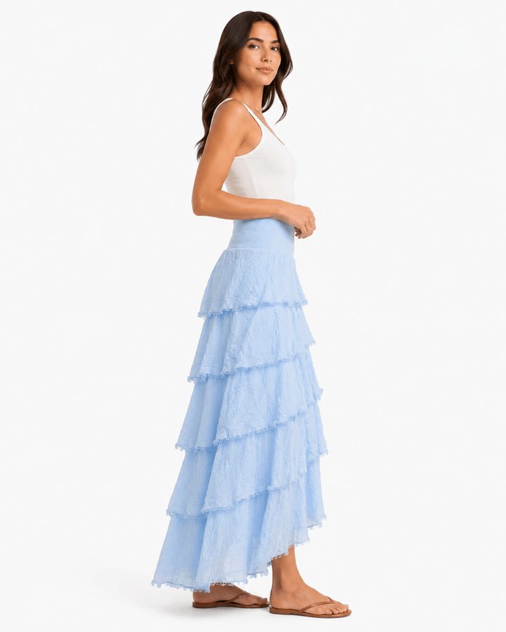 Gigi Silk Ruffle Skirt - Must Boutique