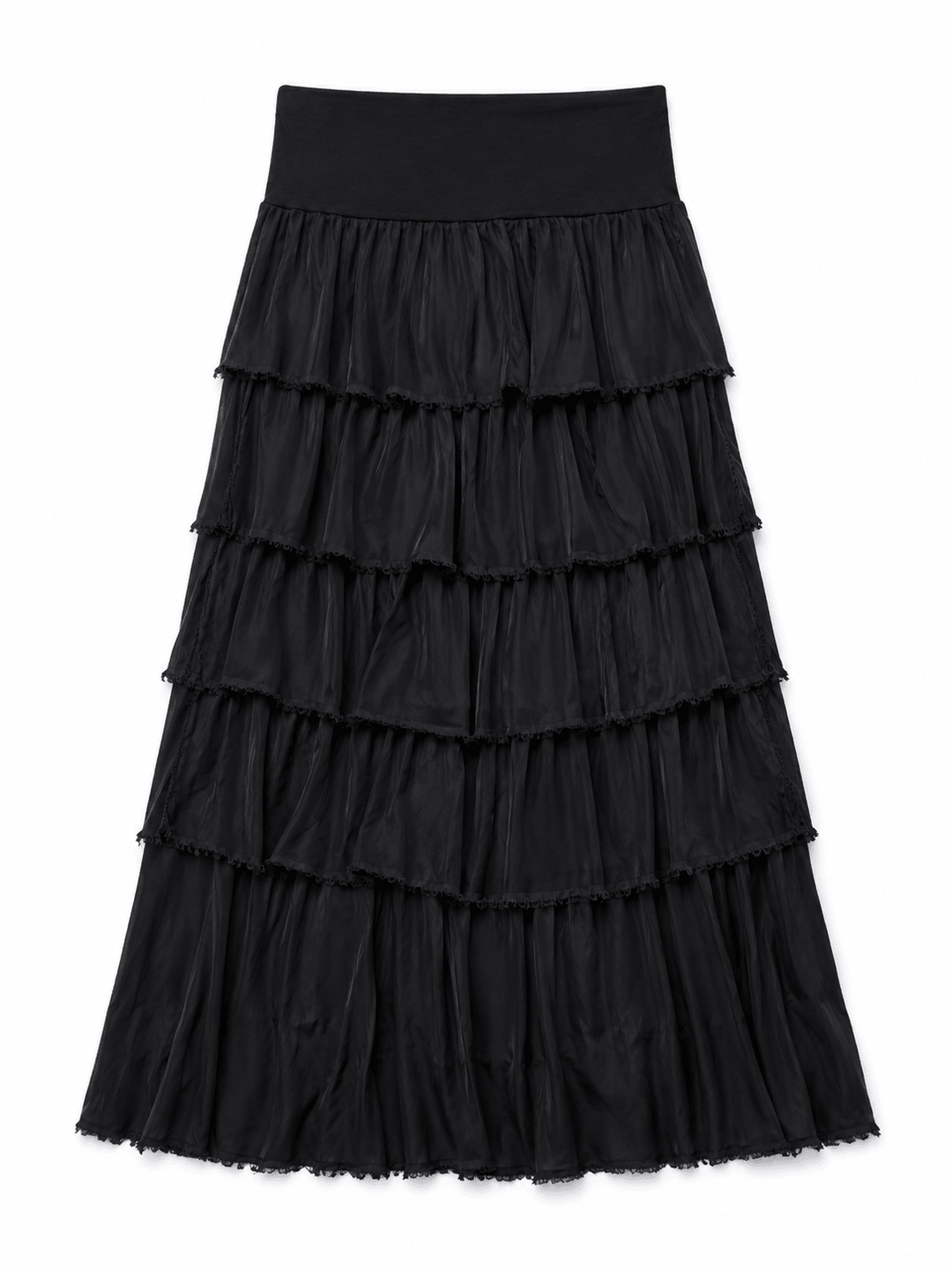 Gigi Silk Ruffle Skirt - Must Boutique