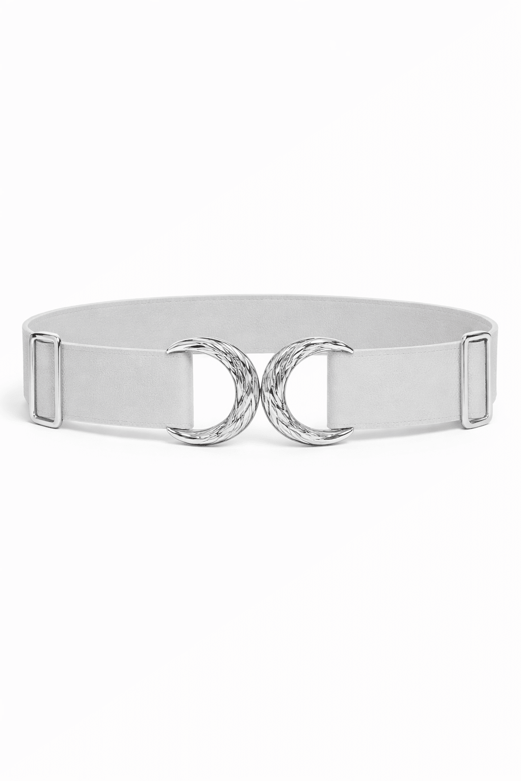 Gold Crescent Buckle Stretch Belt – Elegant & Chic - Must Boutique