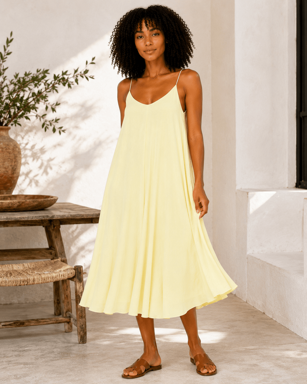 Gracie A-line Cotton Dress - Must Boutique