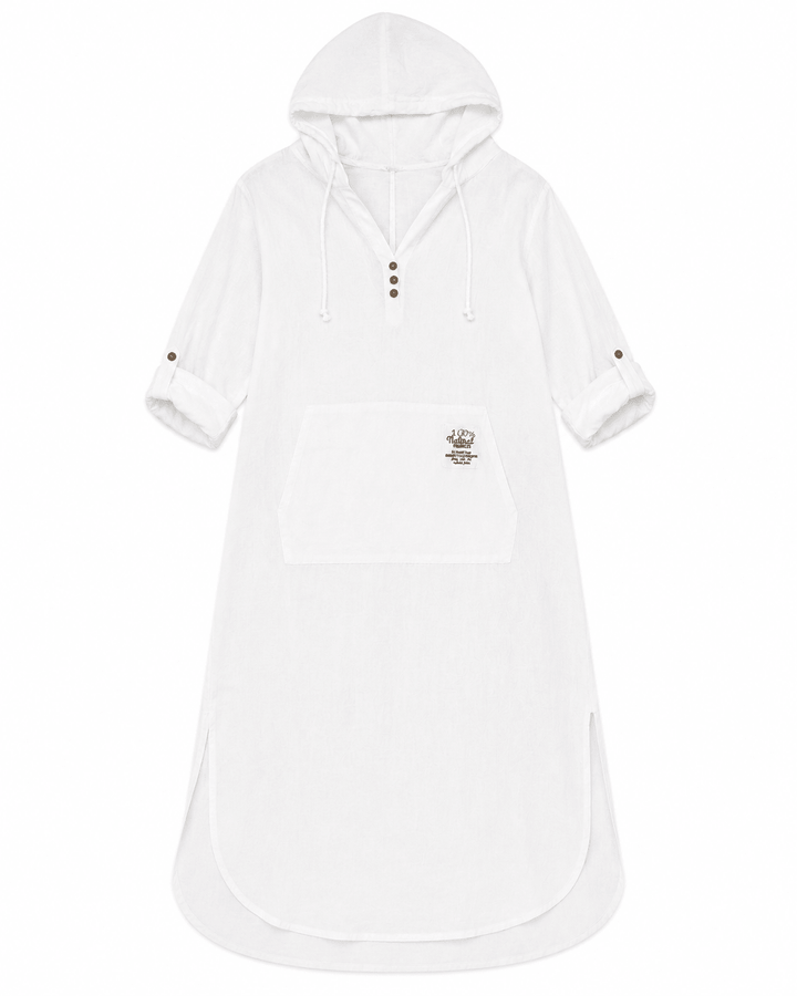 Hannah Hooded Linen Dress - Must Boutique