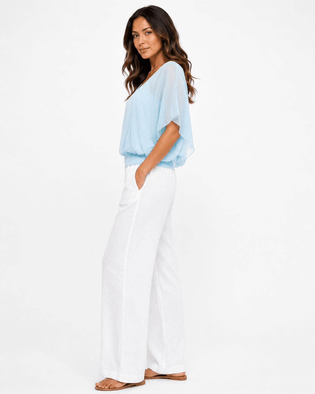 Hida Silk Waistband Top - Must Boutique