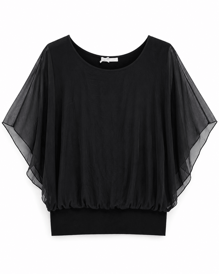 Hida Silk Waistband Top - Must Boutique