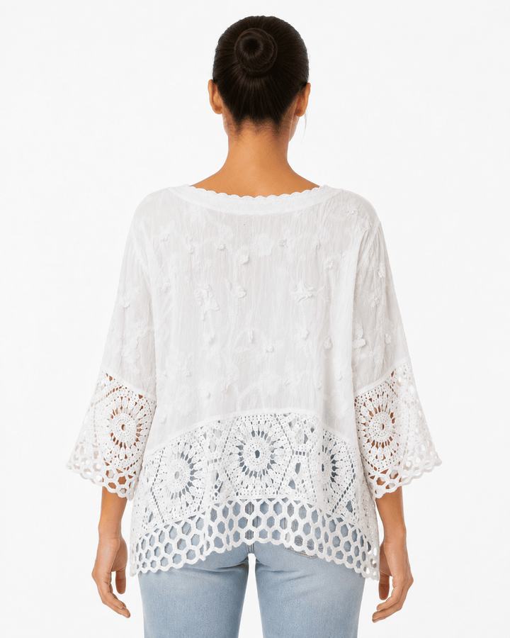Iba Crochet detailed Cardigan - Must Boutique