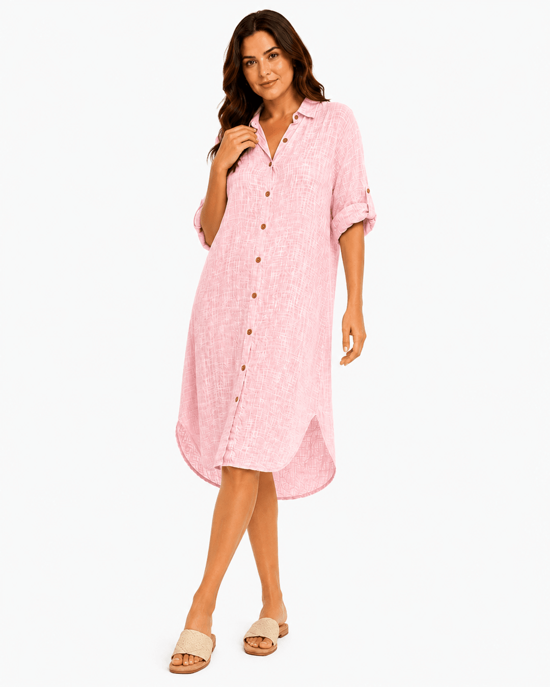 Isla Lightweight Shirt dress - Must Boutique