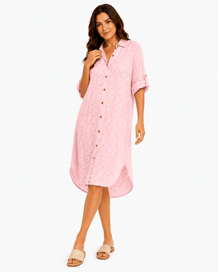 Isla Lightweight Shirt dress - Must Boutique
