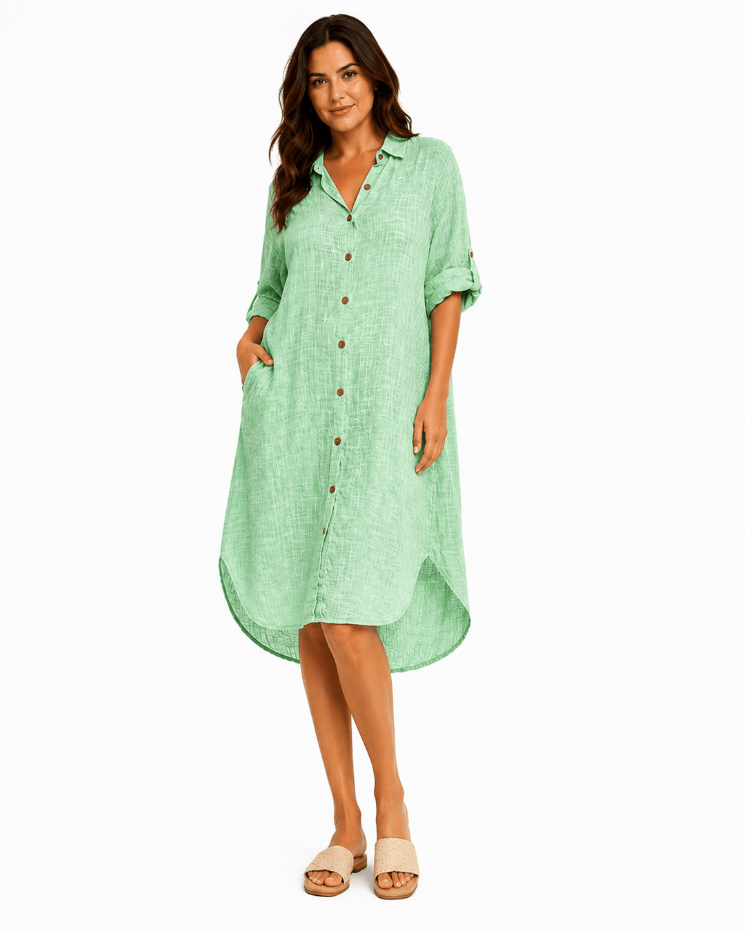 Isla Lightweight Shirt dress - Must Boutique