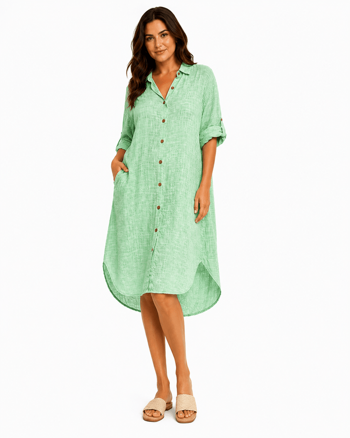Isla Lightweight Shirt dress - Must Boutique