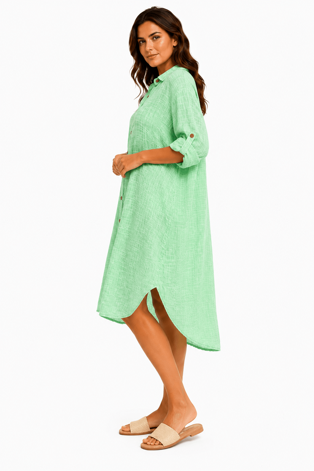 Isla Lightweight Shirt dress - Must Boutique