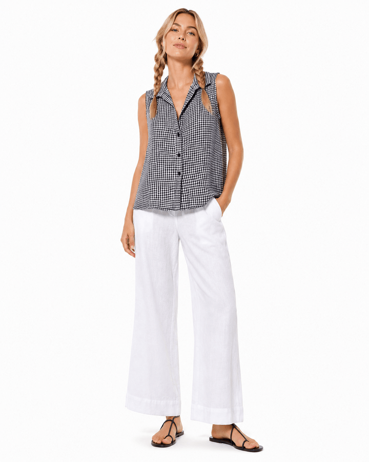 Jessie Gingham Cotton Shirt - Must Boutique