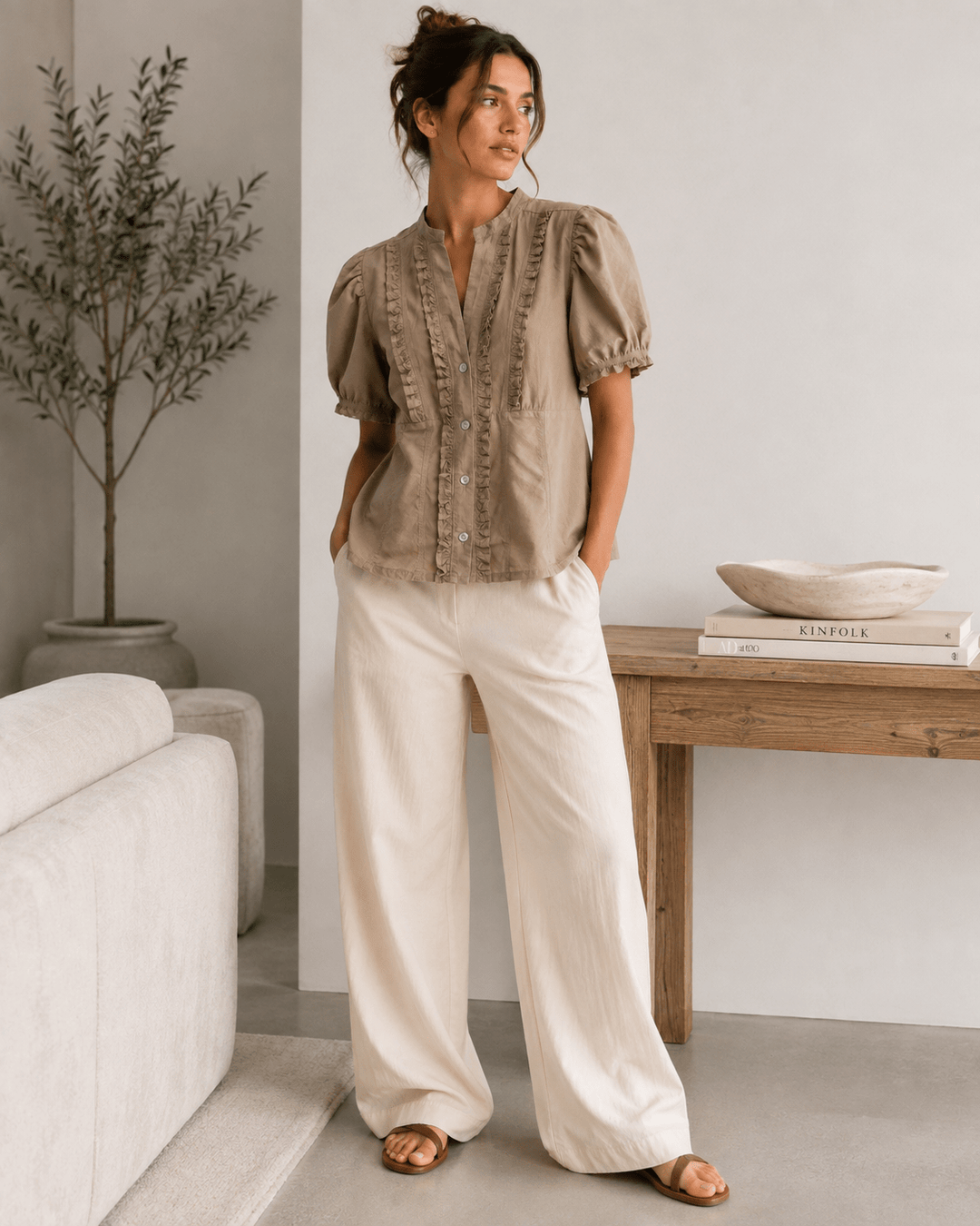 Jude Poplin Puff Sleeve Shirt - Must Boutique