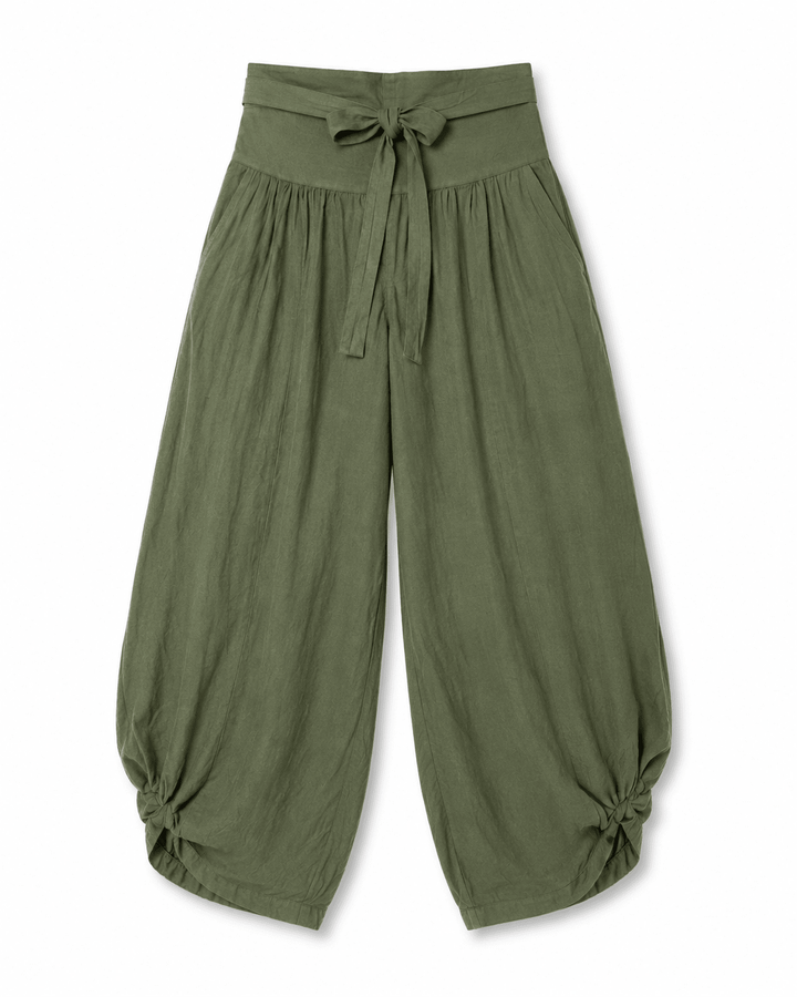 Juna Tie-Knot Linen Pants - Must Boutique
