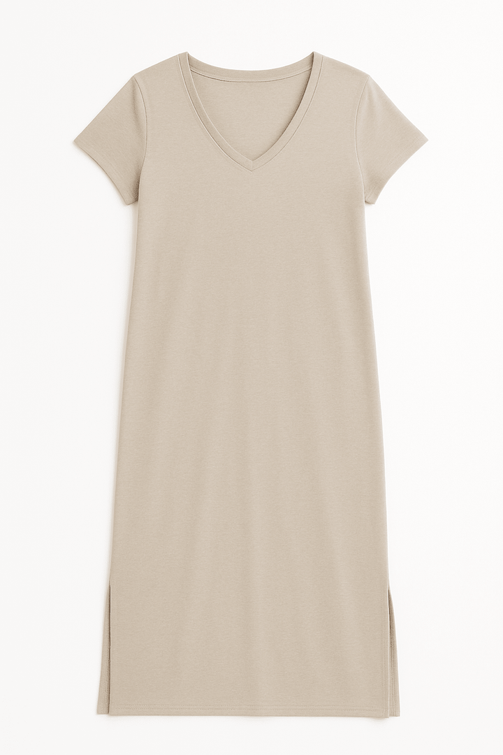 Jupiter Cotton V - neck Maxi Dress - Must Boutique