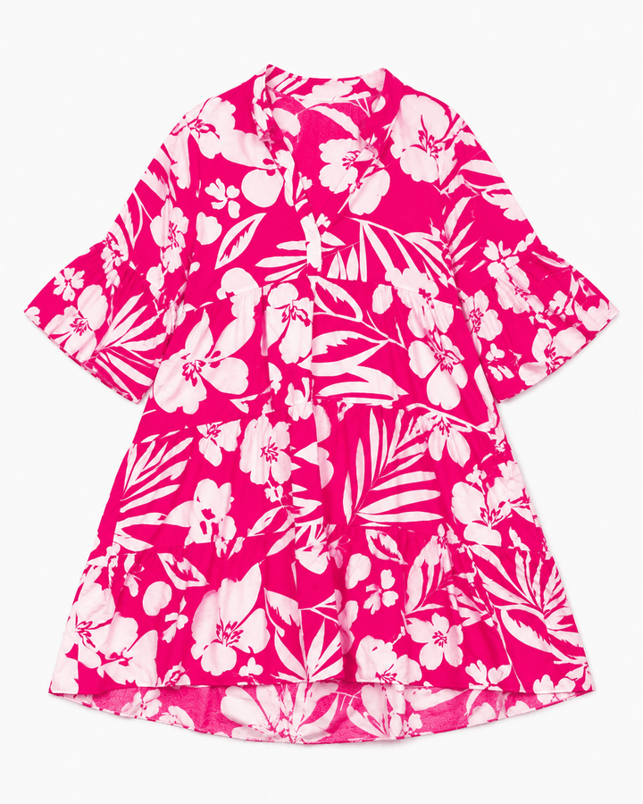 Kaia Tropical Tiered Dress - Must Boutique