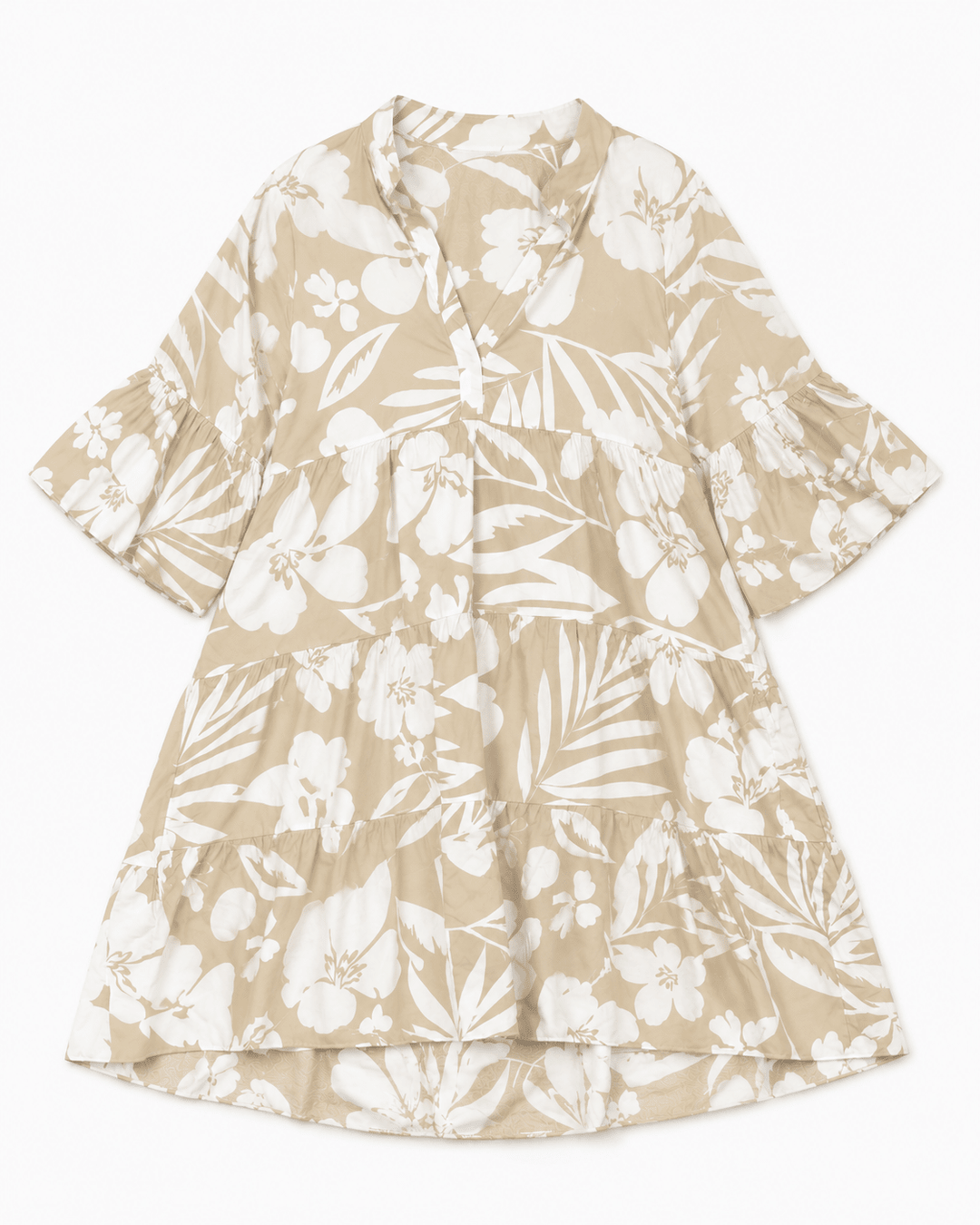 Kaia Tropical Tiered Dress - Must Boutique