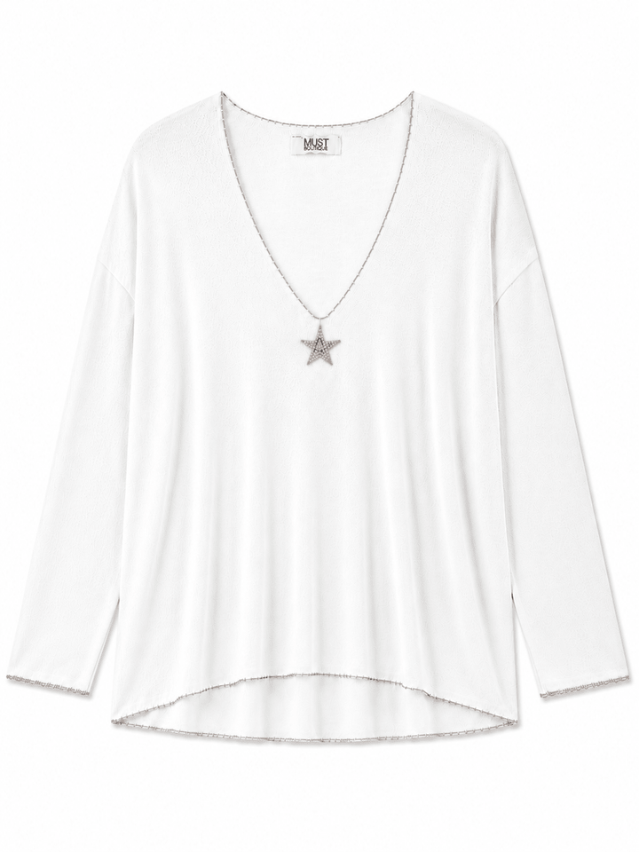 Kara Star Knit Top - Must Boutique