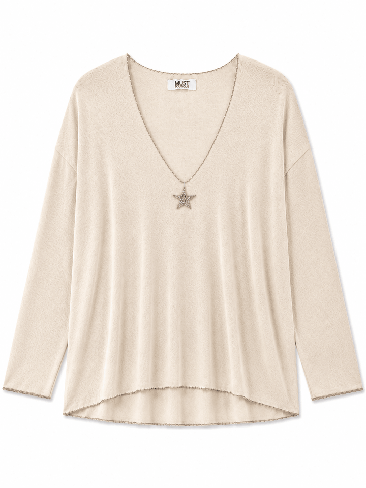 Kara Star Knit Top - Must Boutique