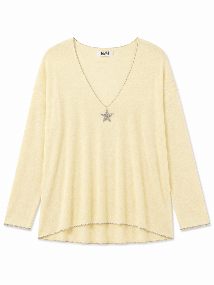Kara Star Knit Top - Must Boutique