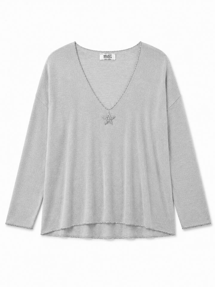 Kara Star Knit Top - Must Boutique