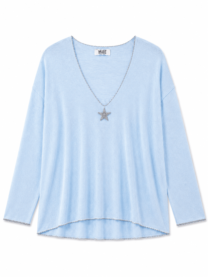 Kara Star Knit Top - Must Boutique