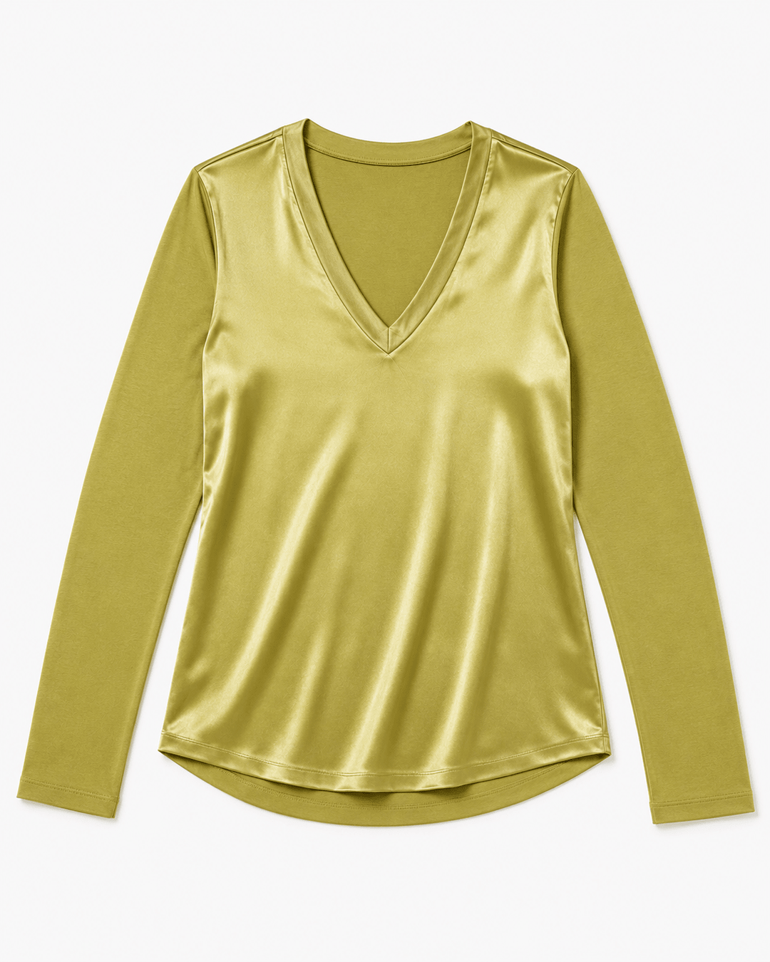 Kelsi V-Neck Satin Top - Must Boutique