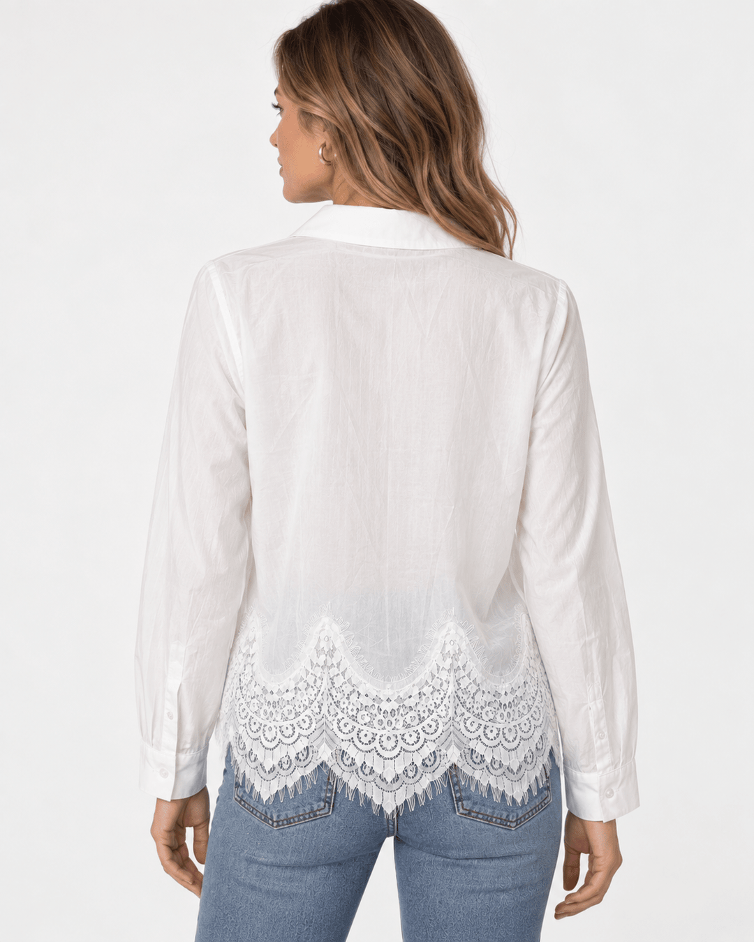 Kenedi Lace Tencel Shirt - Must Boutique