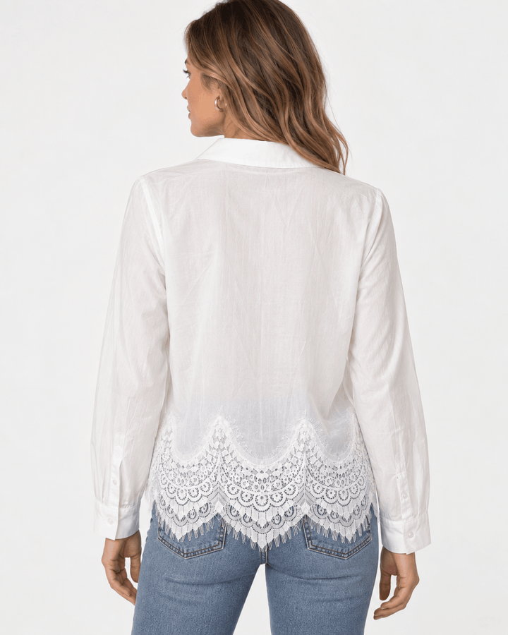 Kenedi Lace Tencel Shirt - Must Boutique