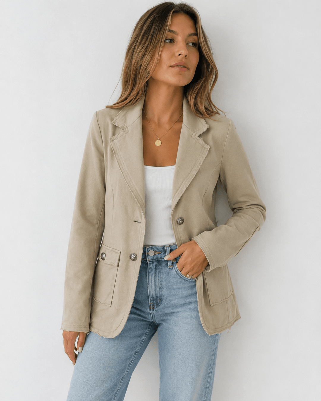 Kenza pocket Blazer jacket - Must Boutique