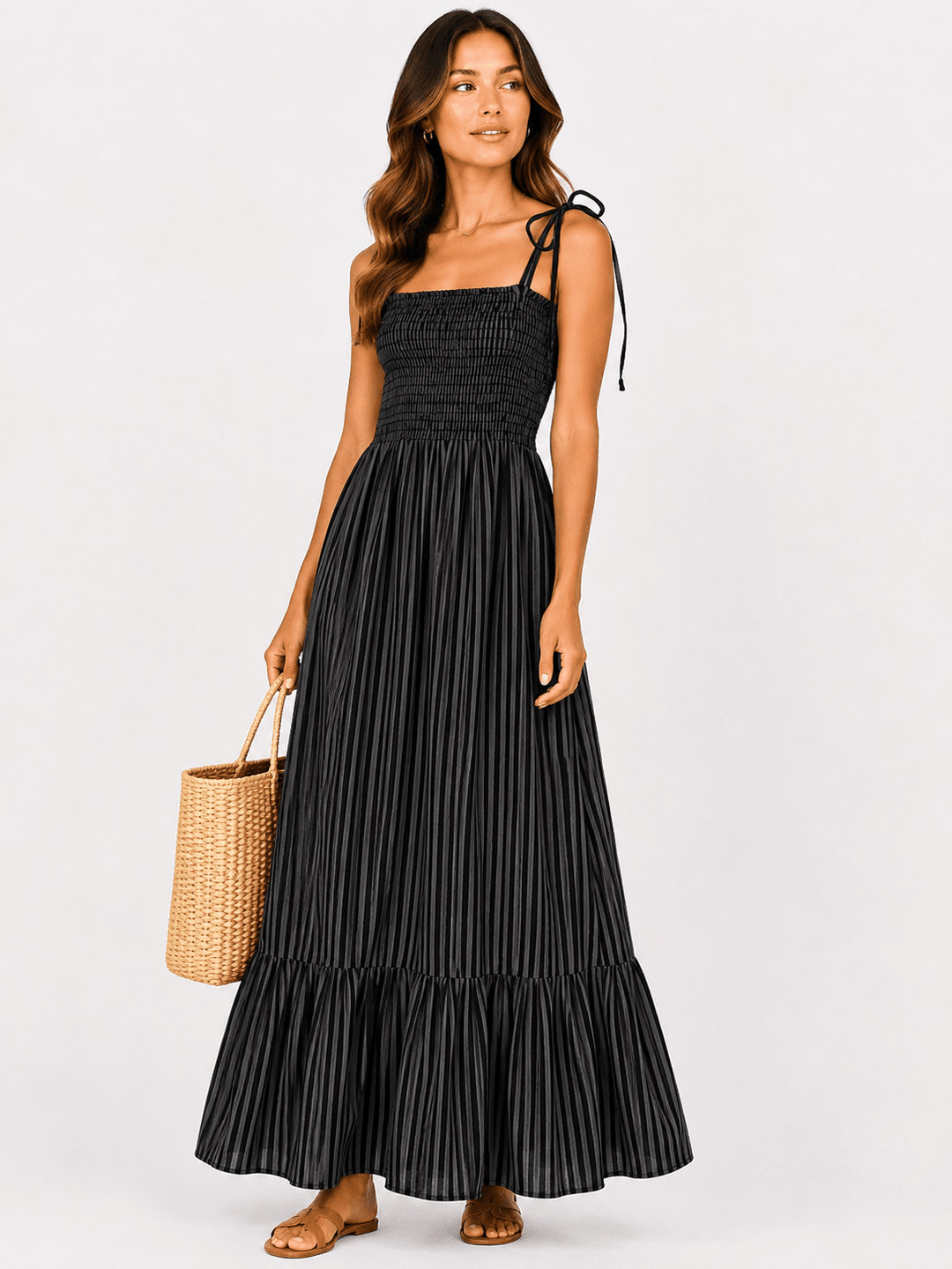 Kenzie Stripe Maxi Dress - Must Boutique
