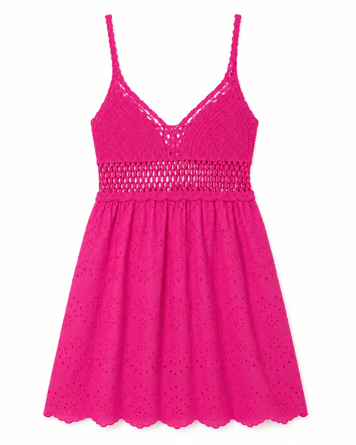 Keri Eyelet Lace Summer Dress - Must Boutique