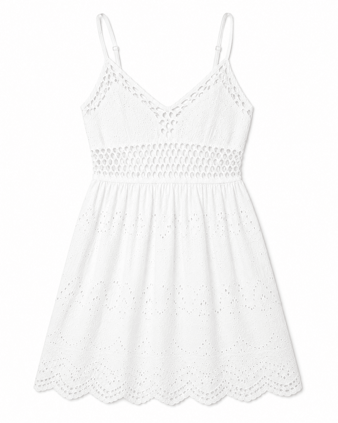 Keri Eyelet Lace Summer Dress - Must Boutique