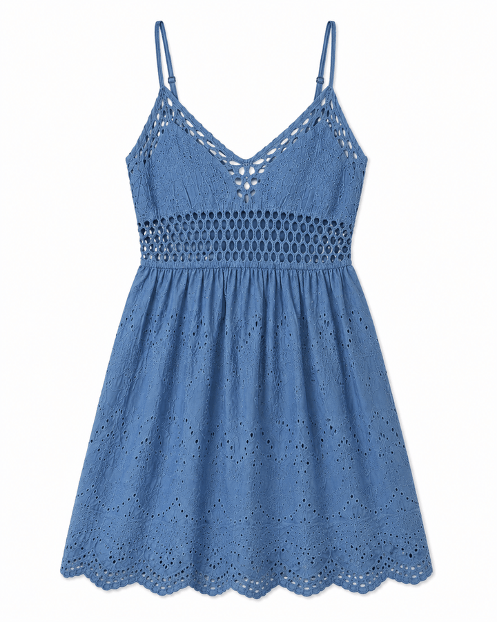 Keri Eyelet Lace Summer Dress - Must Boutique