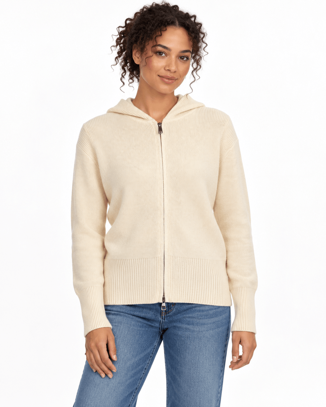Kiana Ribbed Knit Hooded Jacket - Must Boutique