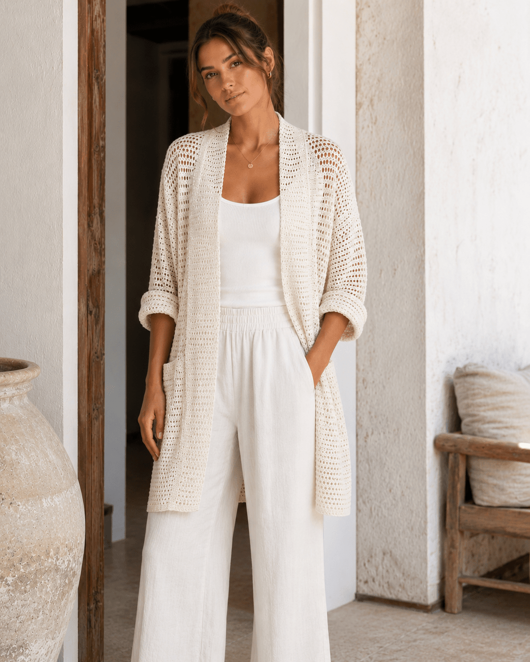 Kora Crochet Cardigan - Must Boutique