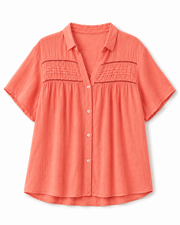 Krista Lightweight Cotton Blouse - Must Boutique