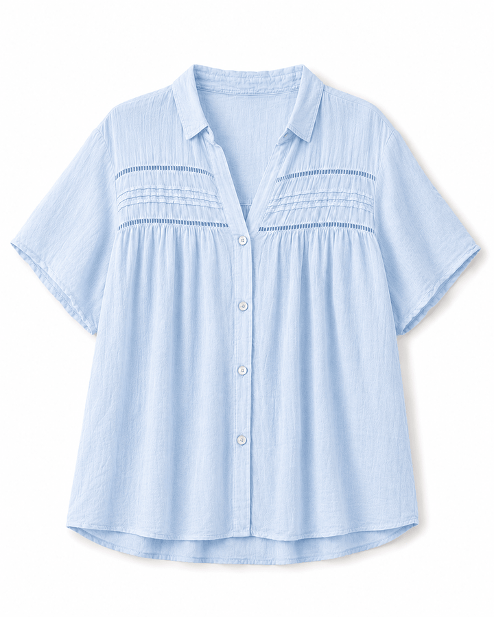 Krista Lightweight Cotton Blouse - Must Boutique
