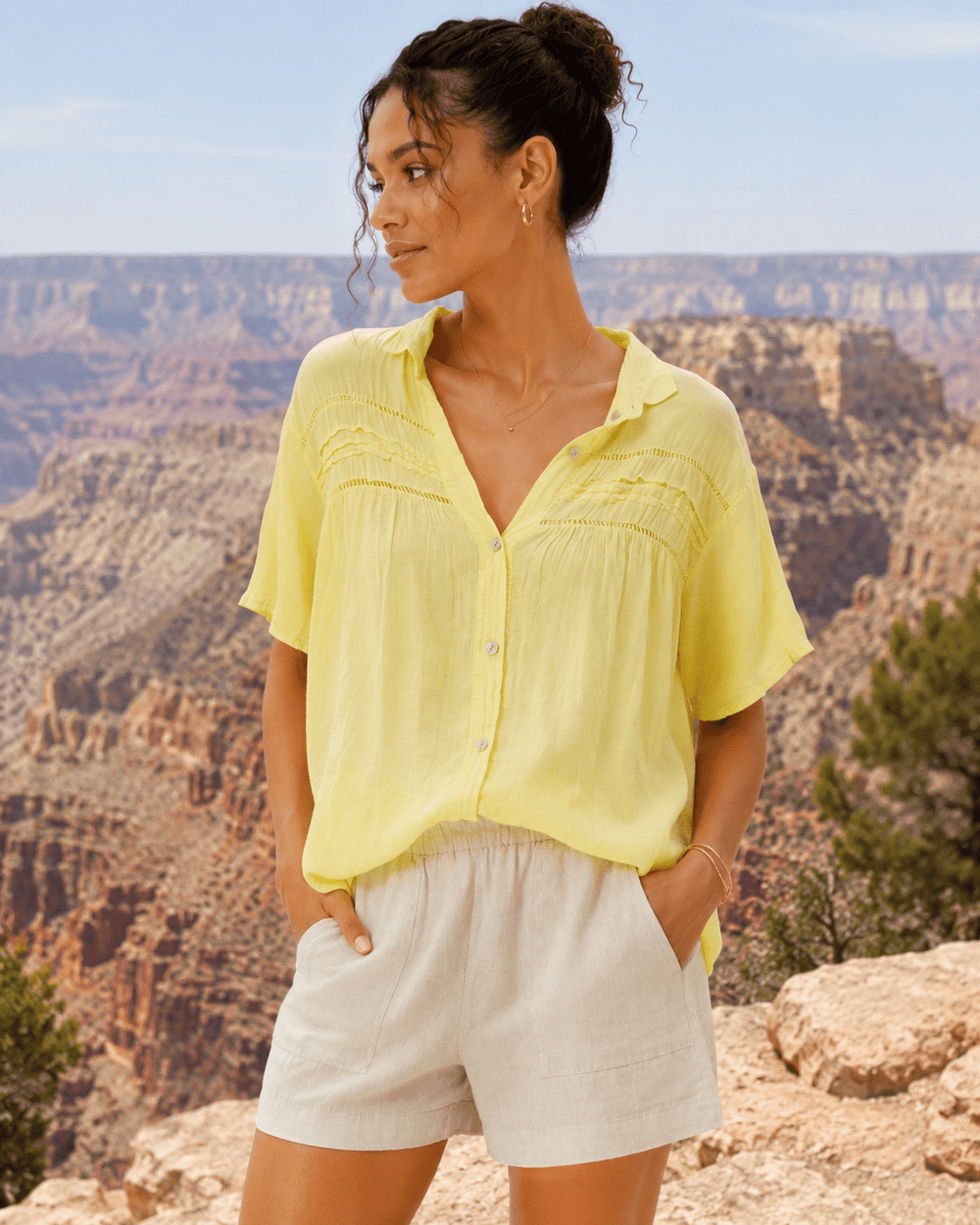 Krista Lightweight Cotton Blouse - Must Boutique