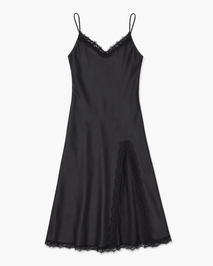 Lace Trim Slip Maxi Dress - Must Boutique