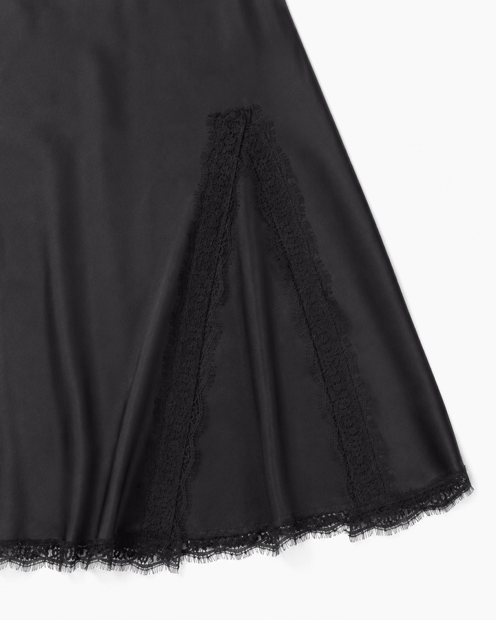 Lace Trim Slip Maxi Dress - Must Boutique