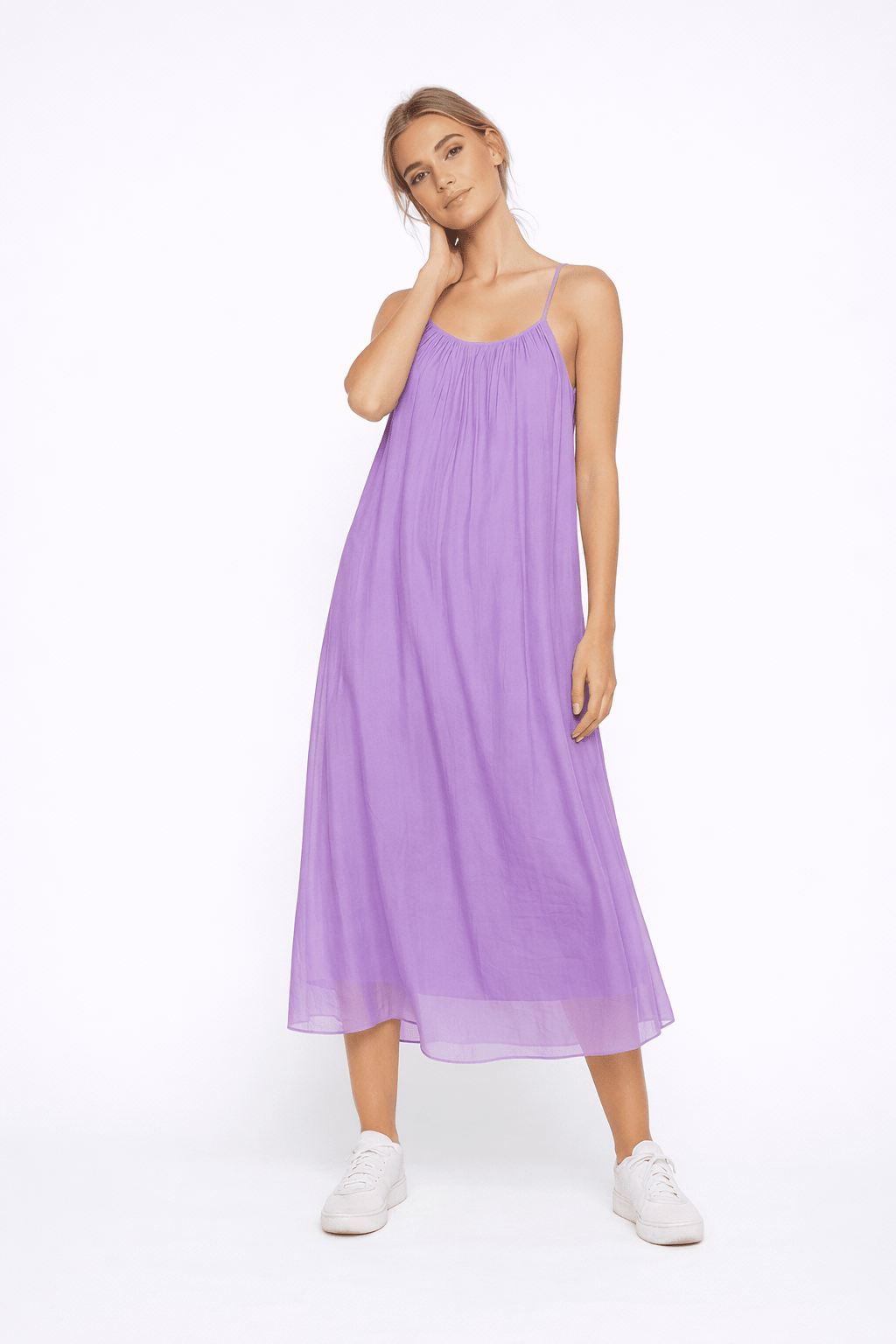 Lara Silk Midi Dress - Must Boutique