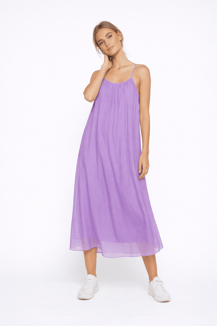 Lara Silk Midi Dress - Must Boutique