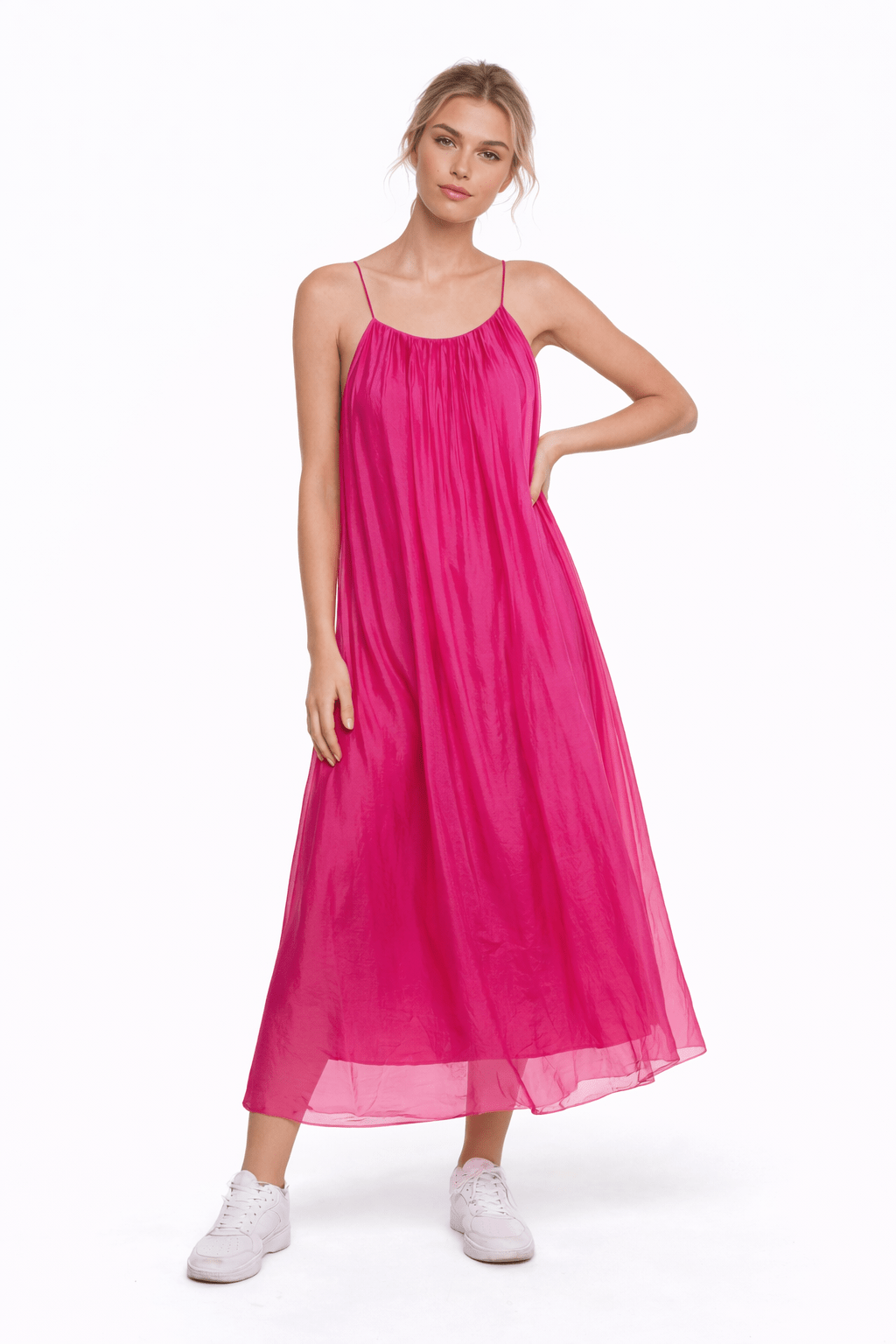 Lara Silk Midi Dress - Must Boutique
